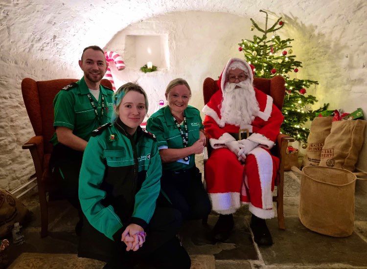 cadets with father christmas